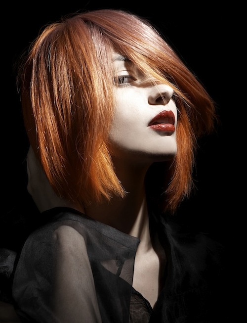 a lady showing her hairstyle